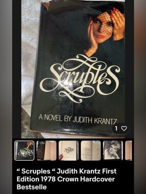 Scruples Hardcover Novel by - Black